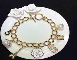 S106 numéro 5 marque de luxe bijoux de créateur glands fleurs bijoux Bracelets Bracelets Kpop bijoux pour femmes 2104083619186