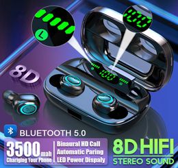S11 3500mAh LED Bluetooth casque sans fil écouteurs écouteurs TWS contrôle tactile Sport casque bruit annuler écouteur HIFI Sound9303691