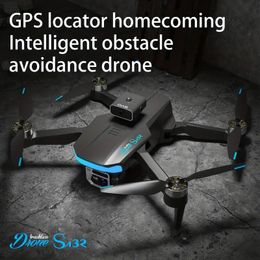 Drone S132 con cámara Dual HD, GPS, retorno con una sola tecla, mantenimiento de altitud de flujo óptico, vuelo estable y motor sin escobillas, vuelo estable