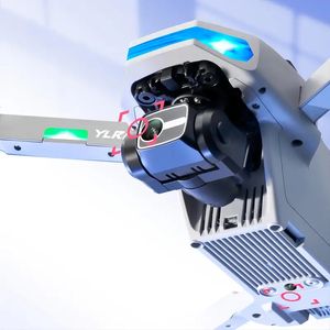 Drone pliable avec caméra HD S135 avec télécommande à écran LED GPS Wifi, évitement d'obstacles radar en option à trois axes, capteur de gravité, maintien d'altitude, mode sans tête.
