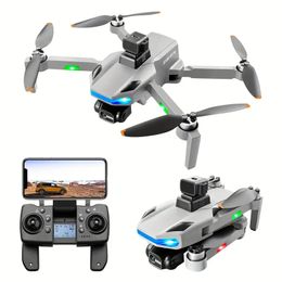 Drone de positionnement de haute précision GPS à double caméra grand angle S135 RC HD avec batterie unique, moteur sans balais, double positionnement à flux optique/GPS, arrêt d'urgence