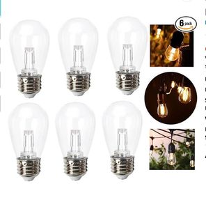 S14 Edison Bulb E27 Grote schroef ST45 Bulb 1W Warm retro LED Tungsten Filament Lamp Decoratieve lampen