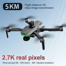 S155 2,7K optische stroom dubbele camera GPS-positioneringsdrone (enkele batterij), 5G repeater borstelloze motor, oplaadbare afstandsbediening, LED-nachtnavigatielicht.