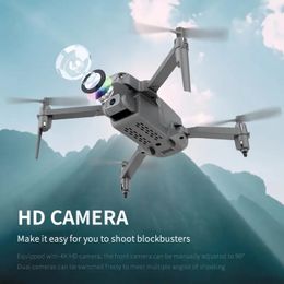 S17 opvouwbare drone: dubbele camera VR, 3D LED-licht, obstakels vermijden, gebaren en pratende foto Meer - plus draagtas!
