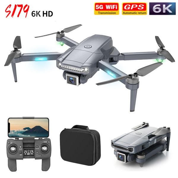 Dron S179 GPS RC con cámara 4K 6K Hd GPS profesional 5G WiFi FPV cuadricóptero plegable sin escobillas 800m Control DistanceVS SG907