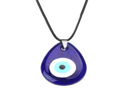 S2022 Bijoux de mode Verre Evil Eye Pendant Collier Collier de cire turc Blue Eye Collier7258341