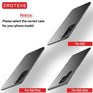 S21 Ultra Case Zroteve Slim Hard PC Cover Frossed para Samsung Galaxy S21 Fe S22 S23 S24 Plus S 21 22 23 Cajones telefónicos a prueba de choques