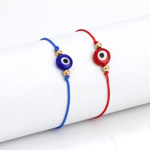 S2234 bijoux de mode symbole turc mauvais œil Bracelet à la main en résine yeux bleus Bracelets de perles