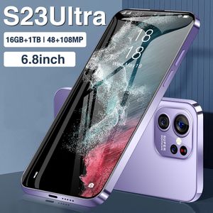 S23 Ultra grensoverschrijdende nieuwe aankomst in voorraad 4G Android 2 16 Smartphone 6,3-inch Full HD-scherm Buitenlandse handelsagent