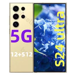 6,8 inch S24 Ultra S23 5G mobiele telefoon 13 MP camera Android s24 ultra Smartphone GPS ontgrendeld 16 GB RAM 1 TB Gezichtsherkenning HD Volledig scherm Engels Telefoonhoesje