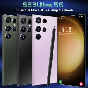 S23ultra Spot transfrontalier 4G tout Netcom nouveau Smartphone Android 6.7 chaud 3 64 livraison pour le commerce extérieur