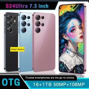 S24 Ultra 5G Android Smart 13 Telefoonaanraakscherm Kleurscherm 7,3-inch HD-scherm Gravity Sensor ondersteunt meerdere talen