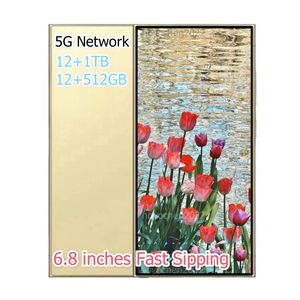 S24 Ultra 6,8 pouces 5G Smartphone S23 4G Déverrouillé 6 Go 128 Go Téléphone cellulaire Scran tactu