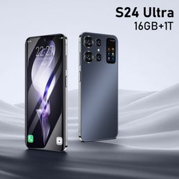 S24 Ultra Mobiele Telefoons 7.0 HD Scherm SmartPhone Originele 16G + 1T 5G Dual Sim celulares Android Ontgrendeld 72MP 7000mAh Mobiele Telefoon
