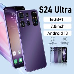 S24ultra S 24 Ultra 1TB 16G Smartphone 8000MAH Android13 Celulare Dual Sim Face Ontgrendeld NFC 5G Mobiele telefoon 7,0 inch HD -scherm