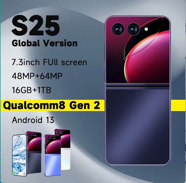 S25 Ultra Global Version Smartphone Qualcomm8 Gen 2 16G + 1TB 8800mAH 48 + 72MP 4G / 5G Network Phone portable Android Mobile Phone Big Battery Face Finger ID Devlock