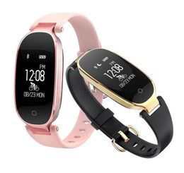 S3 Smart Wristbands Fitness Bracelet Monitor Heart Monitor Rastreador de la banda de relojes inteligentes Mujeres Mujeres para iOS Android Phone8575582