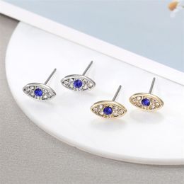 S3162 mode-sieraden boze oog oorknopjes voor vrouwen strass blauwe ogen oorbellen