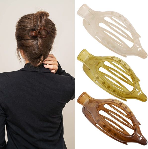 S3254 mode bijoux gelée couleur Barrettes pour femmes en plastique épingle à cheveux bec de canard pince à cheveux épingle à cheveux dame fille Barrette cheveux accessoires