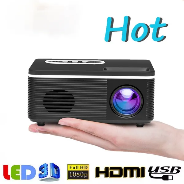 S361 Mini projecteur Portable 600 Lumen LED haut-parleur intégré lecteur multimédia domestique petit projecteur de poche film vidéo Macaron couleur