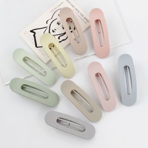 S3754 Dull Polish Big Side Barrettes Pour Femmes Pince À Cheveux En Plastique Bonbons Couleur Épingle À Cheveux Bec De Canard Clips Bobby Pin Lady Fille Barrette Cheveux Accessoires