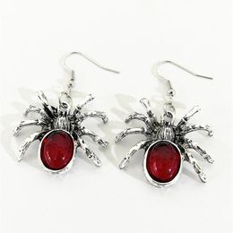 S3773 Halloween bijoux de mode Style Punk Goth cristal chauve-souris araignée boucles d'oreilles pour les femmes boucles d'oreilles pendantes