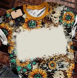 S4XL HELE PARTY LEVERINGEN SUBLIMATION gebleekte T -shirt warmteoverdracht blanco bleach shirt volledig polyester T -stukken maten voor Men2078331