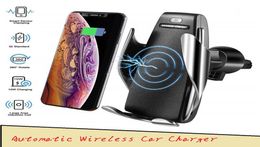 S5 AUMÁTICO CARCULACIÓN CARGO DE CAR INALLADO RECEPTOR MONTAJE Sensor inteligente 10W Cargador de carga rápida para iPhone Samsung Univers5724503