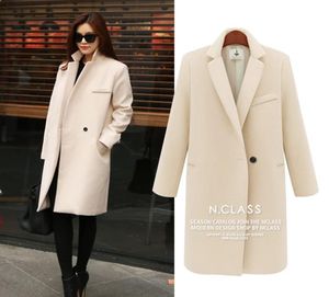 S5Q dames warme winter gemonteerde trench jas nieuwe dame revers slanke lange jas bovenkleding eBQ9490686