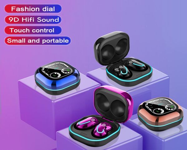 S6 SE Touch Control Wireless Bluetooth 51 Écouteurs Mini Écouts avec des supports de micro Contrut Annulation du bruit 9d Heads9768939