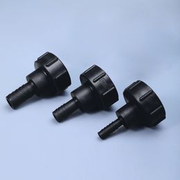 S60X6 Hilo grueso a 1/2 "3/4" 1 "2" Accesorios de tanque IBC Conector de drenaje de jardín de plástico Adaptador de tanque de agua 1 PCS