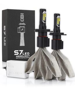 S7 phare LED H1 H4 H7 H27 H3 H11 H13 9004 9007 LED ampoules de voiture 72W 8000lm 6000K phare automatique antibrouillard 1487772