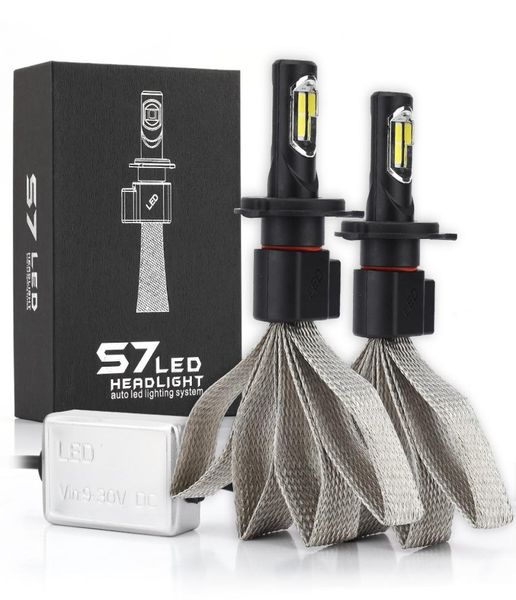 S7 LED faro H1 H4 H7 H27 H3 H11 H13 9004 9007 bombillas LED lemp para coche 72W 8000lm 6000K faro antiniebla para coche 1487772