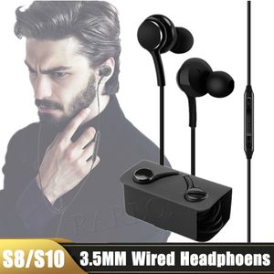 Écouteurs intra-auriculaires filaires avec anneau en cuivre et métal, 3.5mm, pour téléphone portable Galaxy S8 S9 S10 Plus, écouteurs avec micro