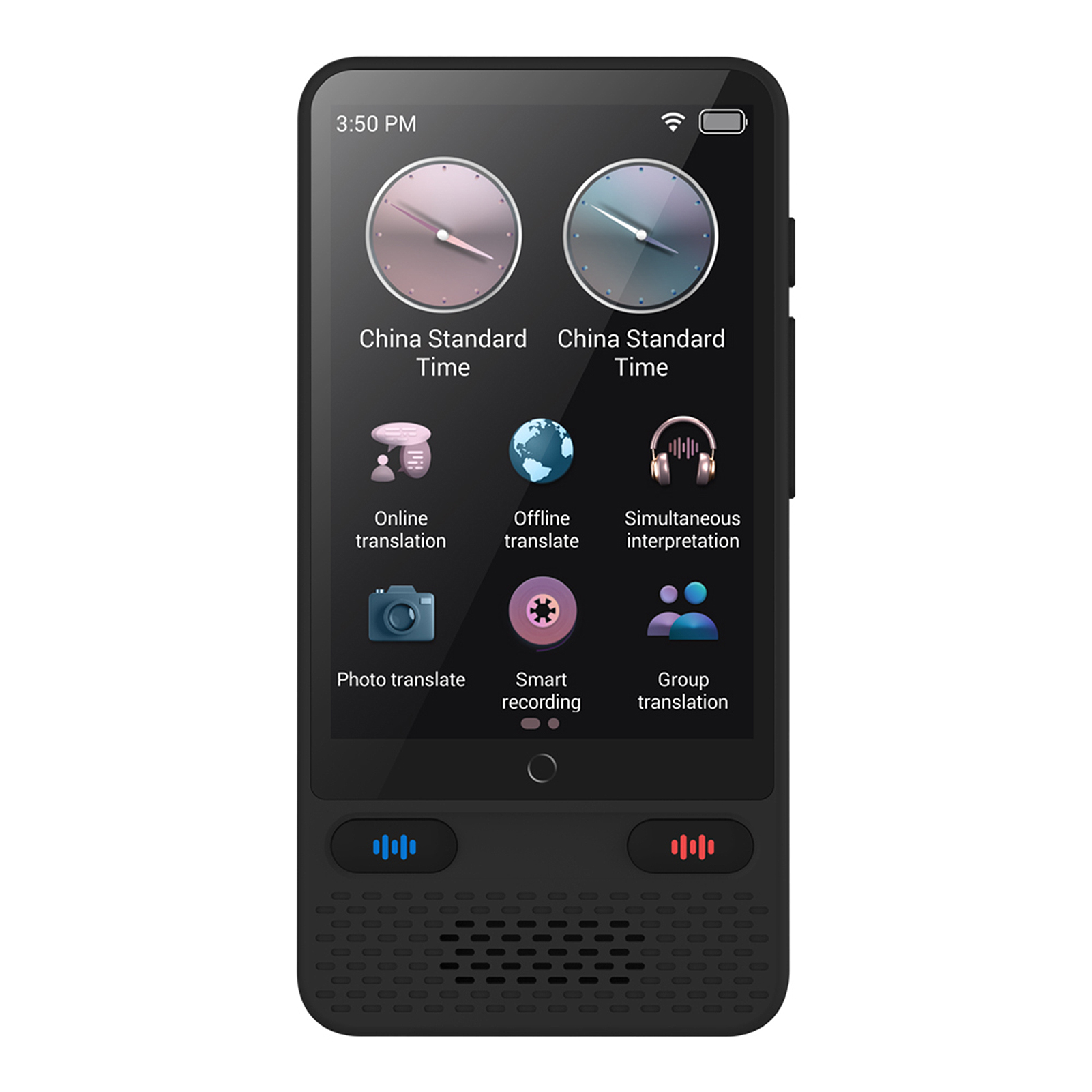 S85 Smart 3,5-calowy tłumacz głosowy na dużym ekranie, zagraniczne nagranie biznesu podróży offline 4.0 Jednoczesny tłumacz tłumaczenia wieloosobowego