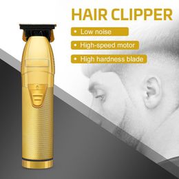 S9 Magic Metal Haar Clipper Elektrische Scheermes Heren Staal Hoofd Shaver TRIMMER GOUD ROD SILVER BLACK ITEM