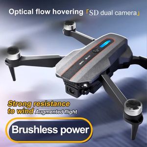 S91 Drone d'évitement des obstacles intelligents, Photographie aérienne à double caméra pliable à haute définition Aircraft à distance de télécommande à long terme, cadeau du Nouvel An