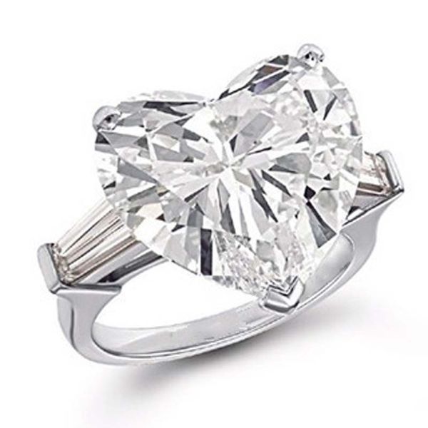 100% de seguridad S925 anillos de plata sólida 925 para mujer 4CT SONA CZ anillo de compromiso de diamante joyería fina