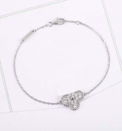S925 zilveren 15CM bloemenarmband met alle diamanten voor vrouwen bruiloft sieraden cadeau WEB1168420627