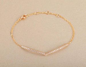 S925 Bracelet à charme en argent avec diamants pour femmes Gift de bijoux de mariage a un tampon en deux couleurs PS82353103177