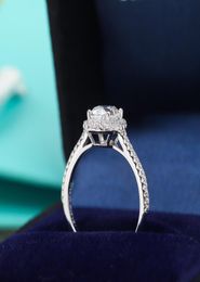 Bague soleste en argent S925 avec forme ovale et diamant pour femmes, bijoux de mariage, cadeau avec sac en velours PS36142157056