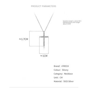 S925 zilveren Koreaanse editie gepersonaliseerde trendy diamanten kruis hanger ketting charme zoete kraag ketting D6495 513