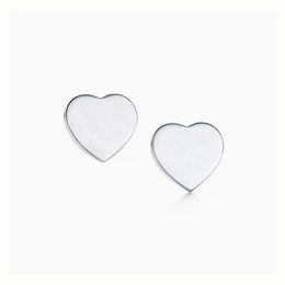 S925 Silver Love Heart Designer oorbellen voor vrouwen