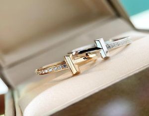 S925 zilveren luxe kwaliteit punkbandring met diamant in 18k roséverguld en platina voor damesfeest bruiloft sieraden gif2782018
