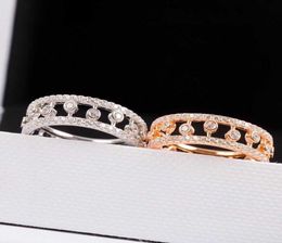 S925 Silver Material Punk Band anneau avec design creux et diamant de diamant Qualité de luxe pour les femmes bijoux de fiançailles PS30486713157