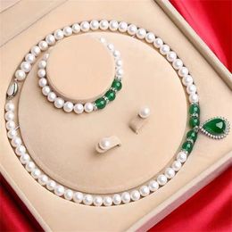 S925 Collier de perles naturelles en argent pour les femmes à donner à la mère à la petite amie pour la fête de la femme Gift d'anniversaire de la fête des mères 231222