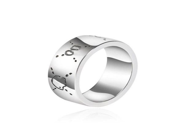 Anillo de calavera de plata S925, anillo de elfo de plata esterlina vintage para hombres y mujeres, anillo de pareja punk hiphop de tendencia 6031622