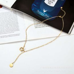 S925 Silver TiffanyJewelry Heart Pendants Conception de minorités coréennes Simple même Collier de boucle