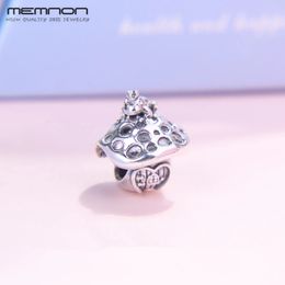 S925 Sterling Silver kralen Mushroomkikker en prinses Charms passen originele Pandora Charm Bead Armbanden DIY Hanger voor sieraden Making 798558C00