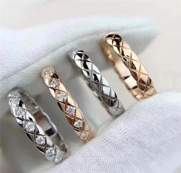 S925 Sterling Silver Diamond Band Anneaux pour femmes Luxury Shining Crystal Stone Designer Ring Jewelry2192778